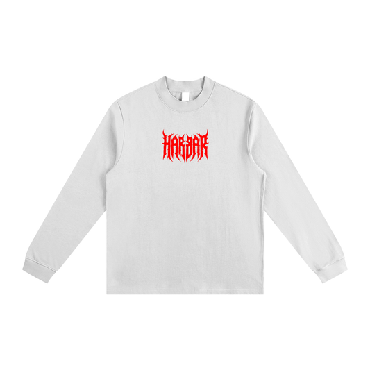 HARBAR Crew Neck Long Sleeve [White/Red]