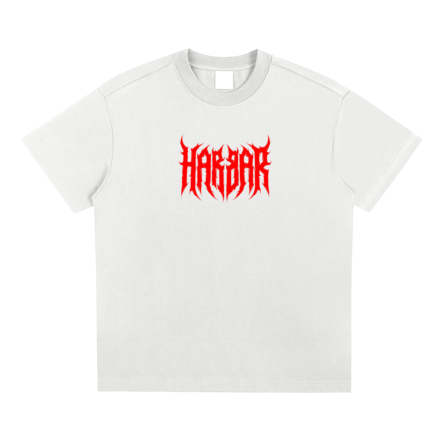 HARBAR heavyweight Tee [White/Red]