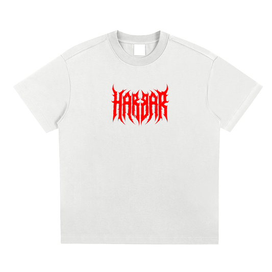 HARBAR heavyweight Tee [White/Red]
