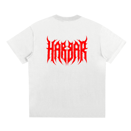 HARBAR heavyweight Tee [White/Red]