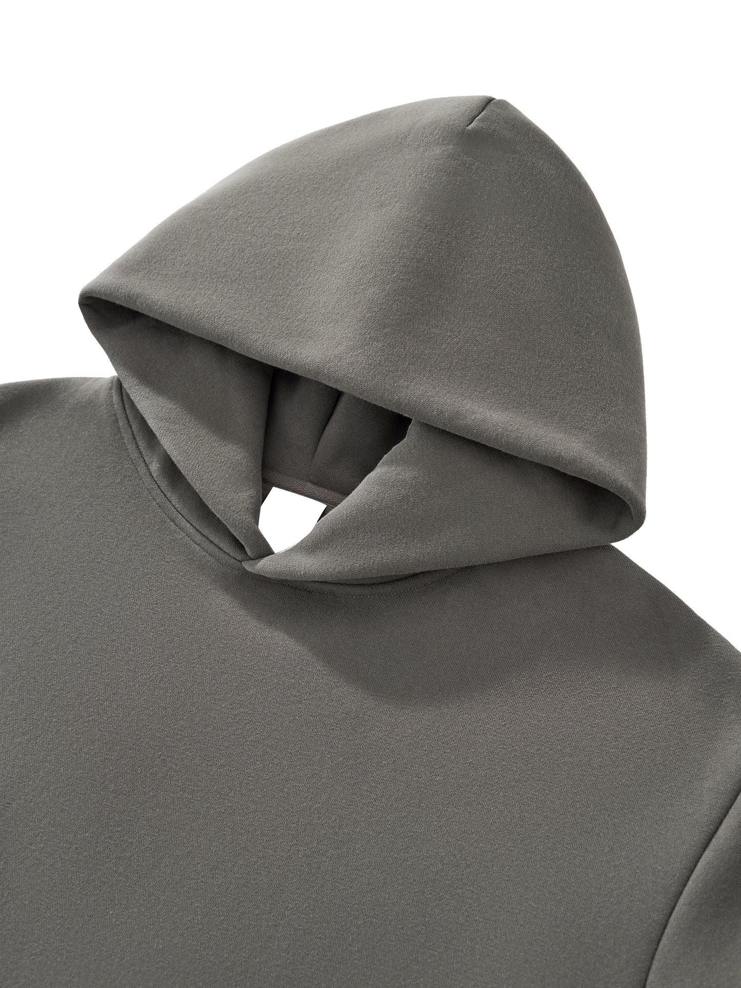 HARBAR Fleeced Boxy Hoodie [Black/Red]